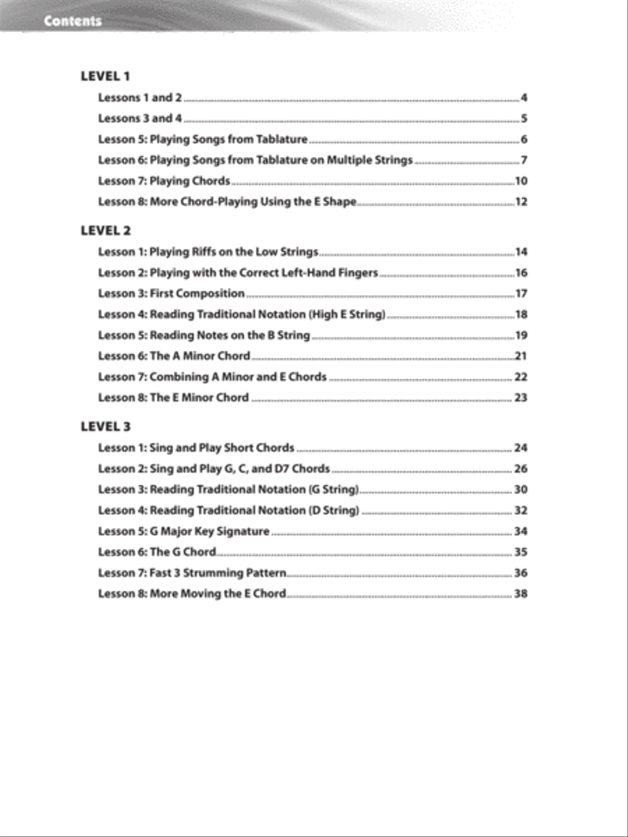 Sound Innovations for Elementary Class Guitar Guitar scores gallery preview page 3