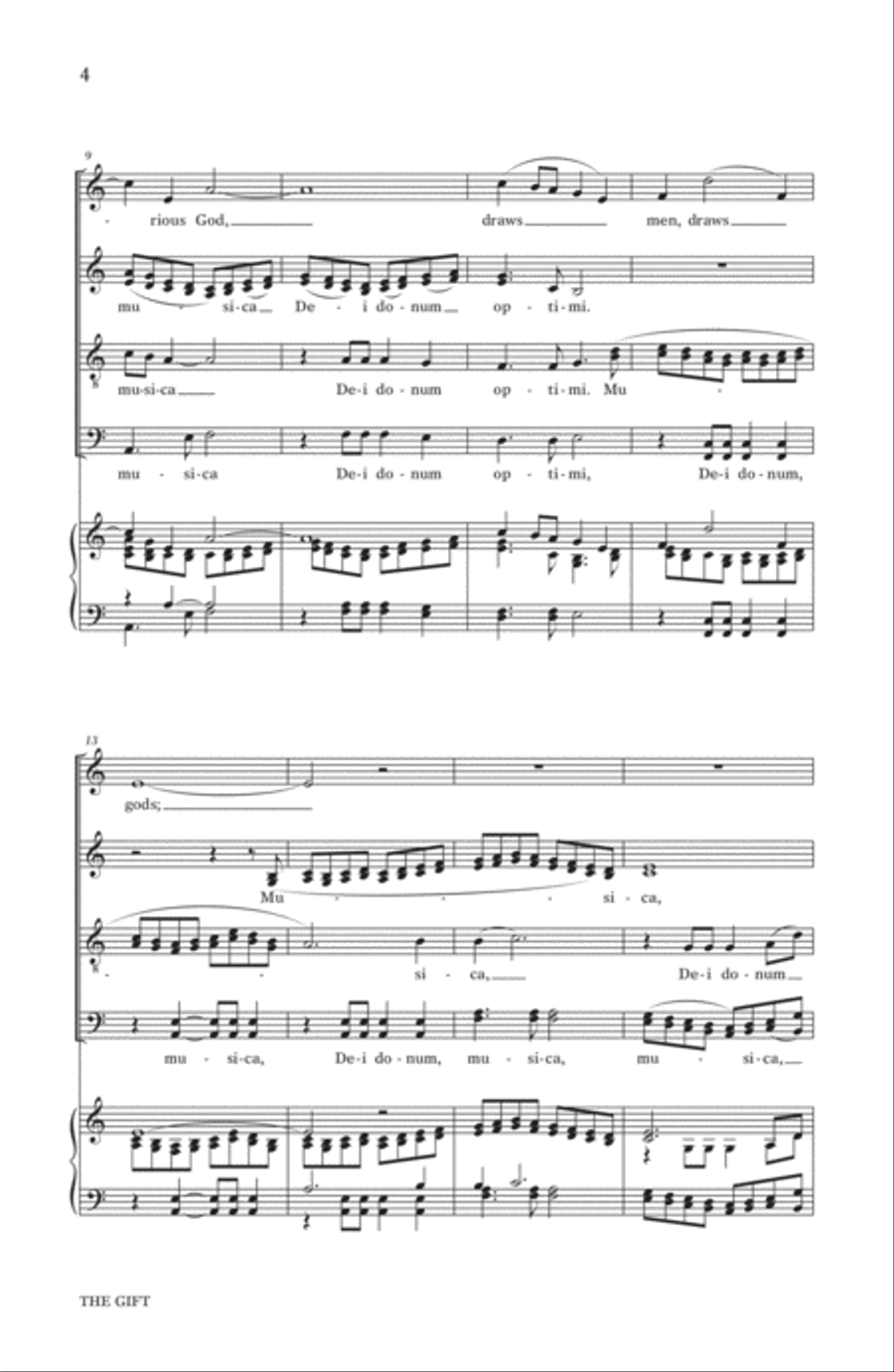 The Gift The Gift 4-Part scores gallery preview page 2
