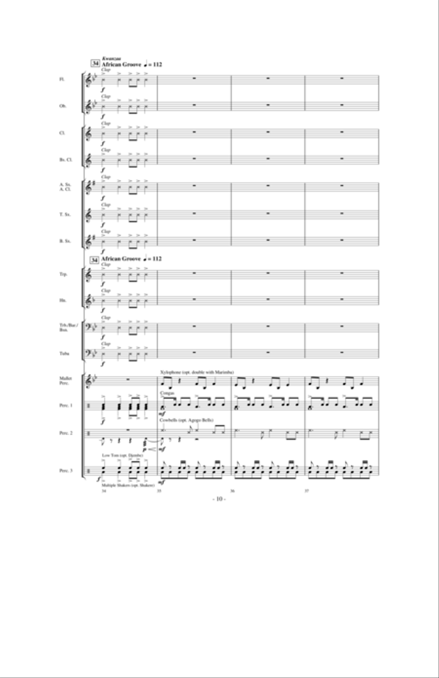 A World Holiday Celebration Concert Band scores gallery preview page 9