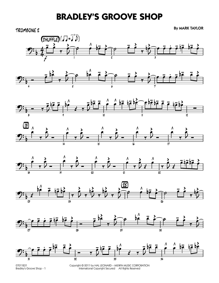 Bradley's Groove Shop - Trombone 2