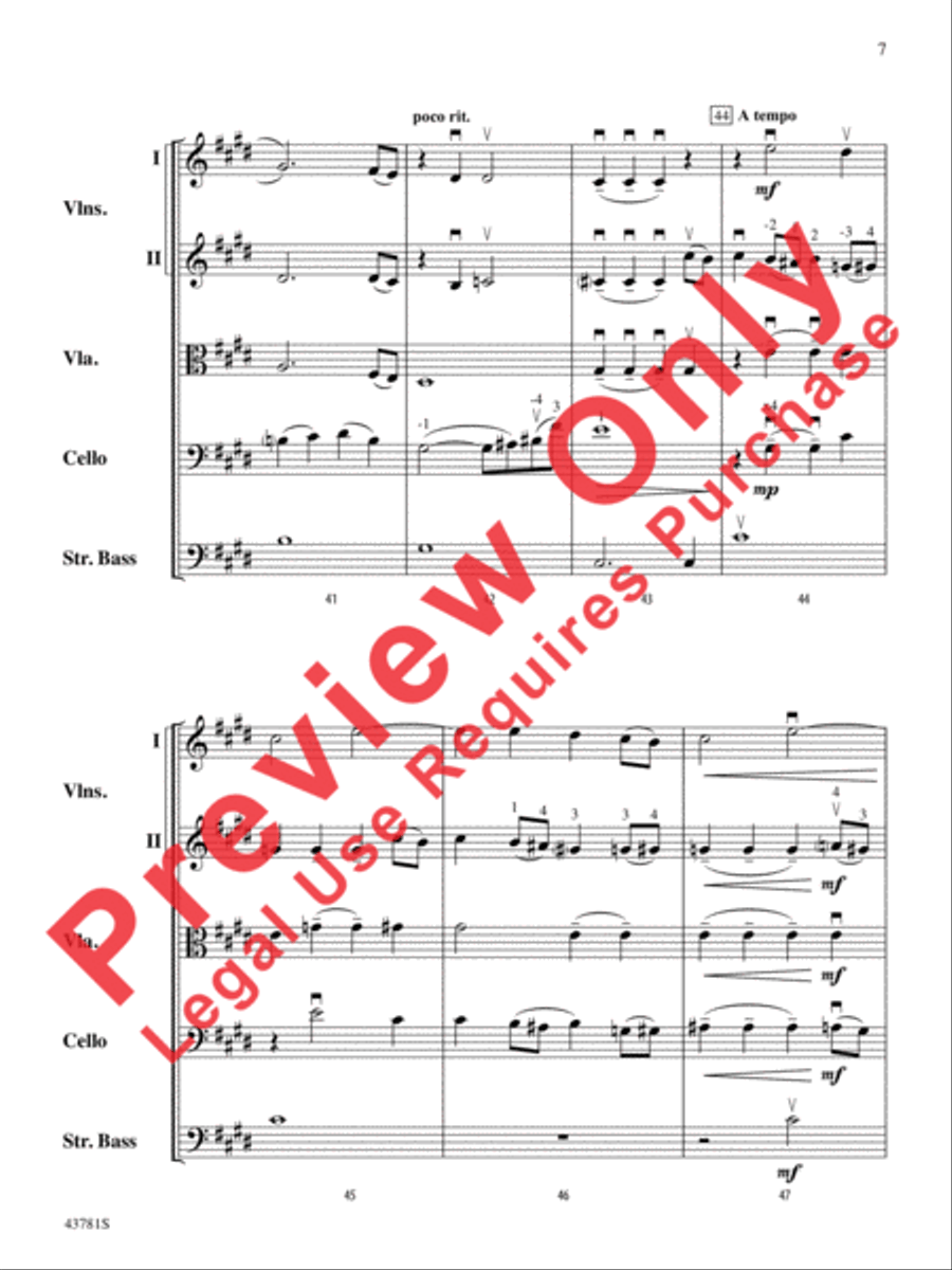Vocalise String Orchestra scores gallery preview page 8
