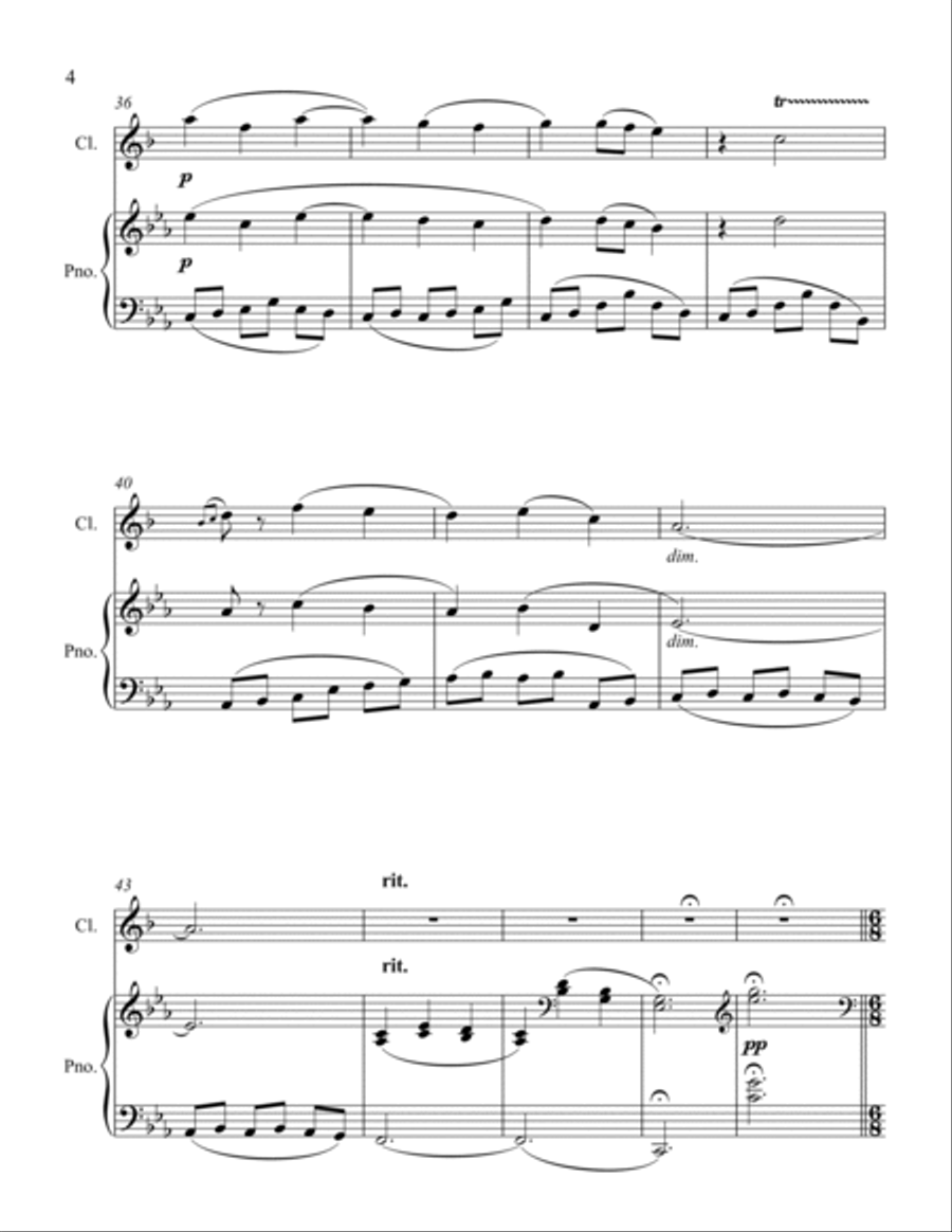 Oriental B-Flat Clarinet scores gallery preview page 4