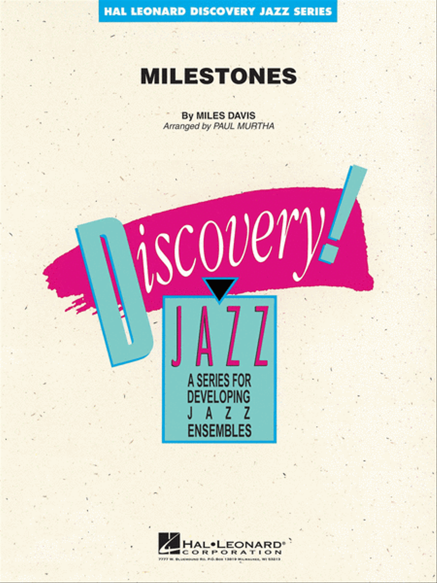 Milestones Milestones Jazz Ensemble scores gallery preview page 1