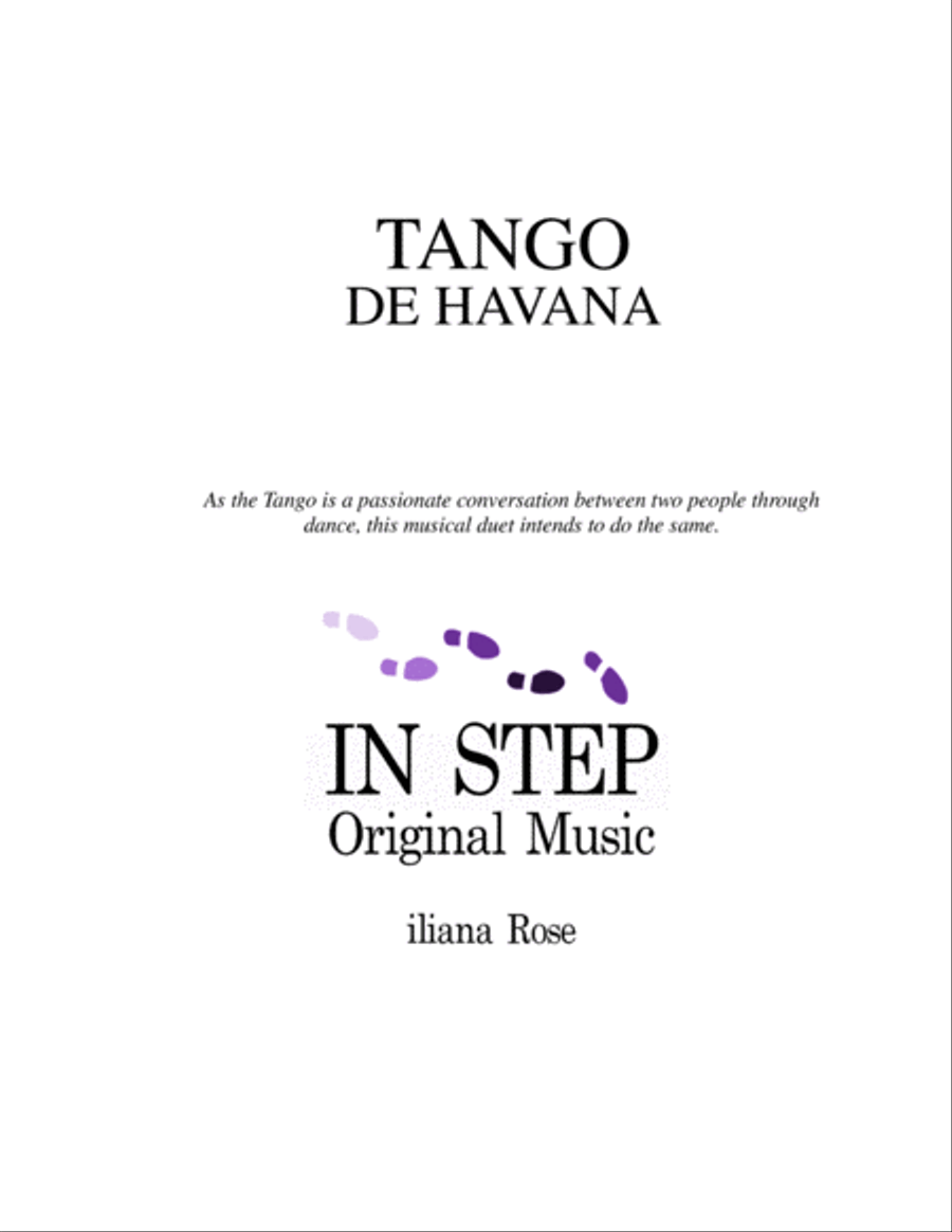 Tango de Havana - Clarinet Duet Clarinet Duet scores gallery preview page 1