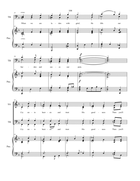 Sing To the Lord, sacred music for SATB choir image number null