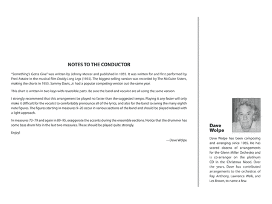 Something's Gotta Give Jazz Ensemble scores gallery preview page 3