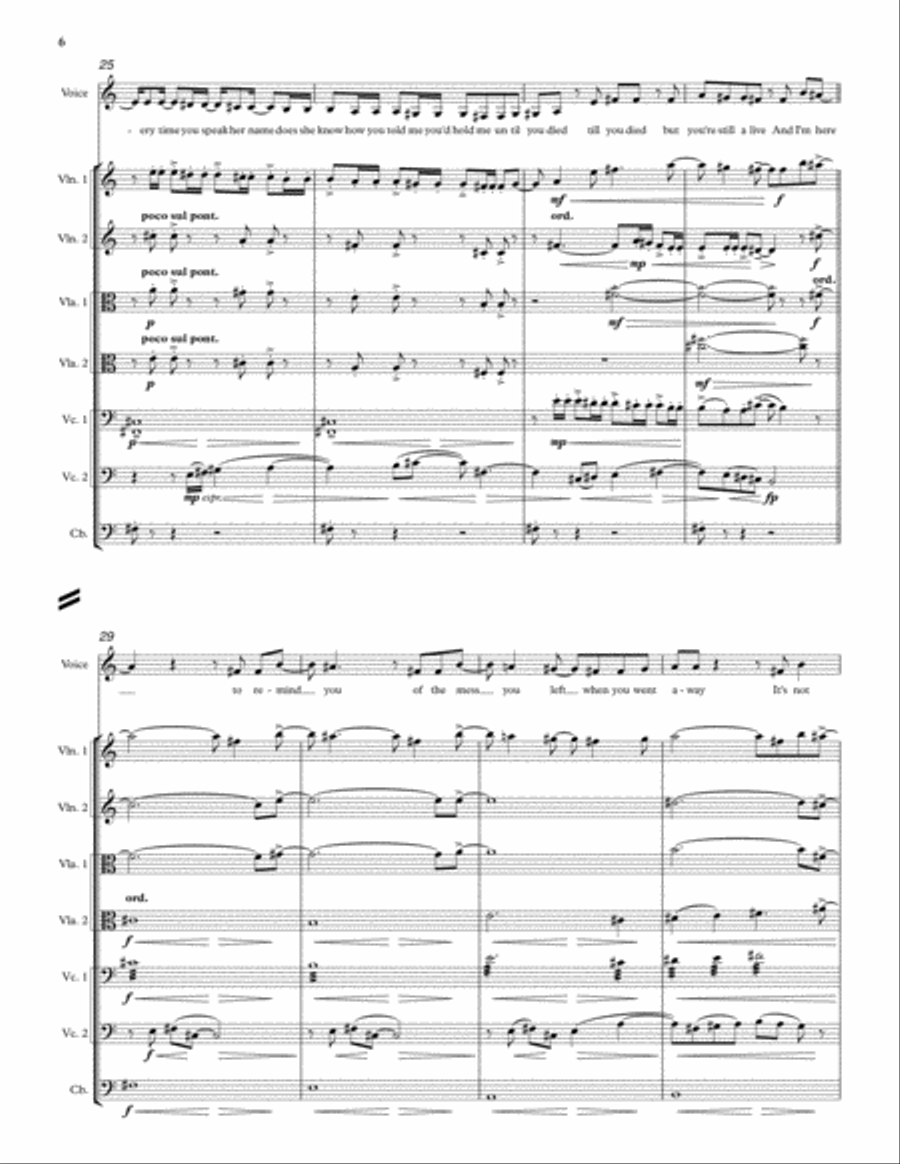 You Oughta Know (from the Netflix series Bridgerton) - Conductor Score (Full Score) String Quartet scores gallery preview page 4