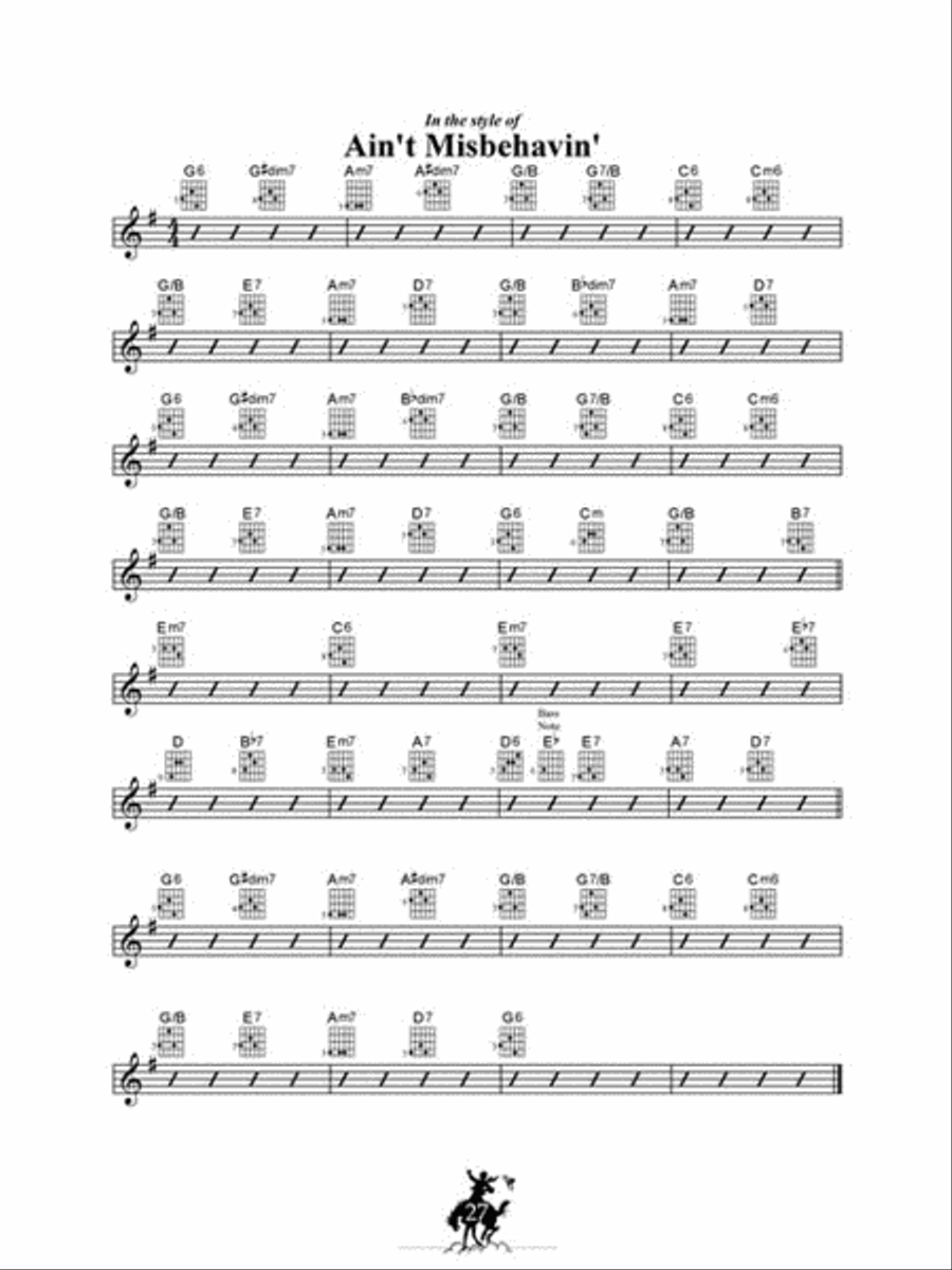 Rhythm Guitar the Ranger Doug Way Electric Guitar scores gallery preview page 5