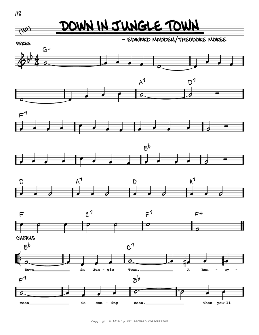 Down In Jungle Town (arr. Robert Rawlins) Voice scores gallery preview page 1