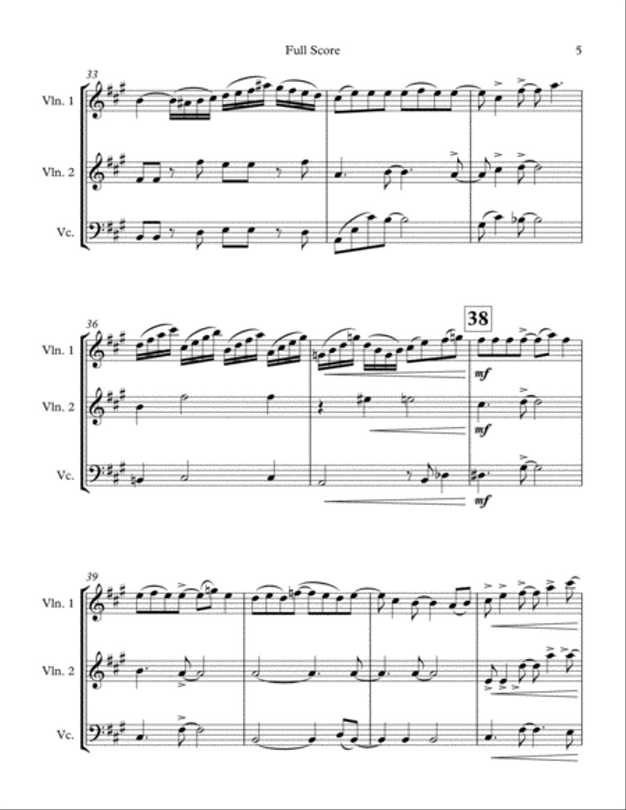 How Deep Is Your Love from the Motion Picture SATURDAY NIGHT FEVER String Trio scores gallery preview page 5