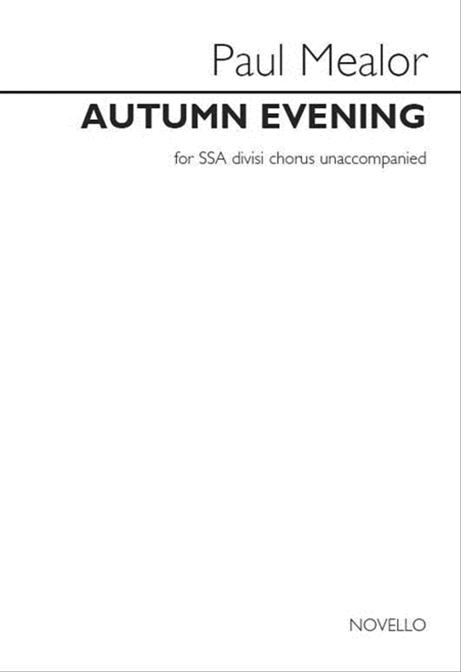 Autumn Evening SSA scores gallery preview page 1