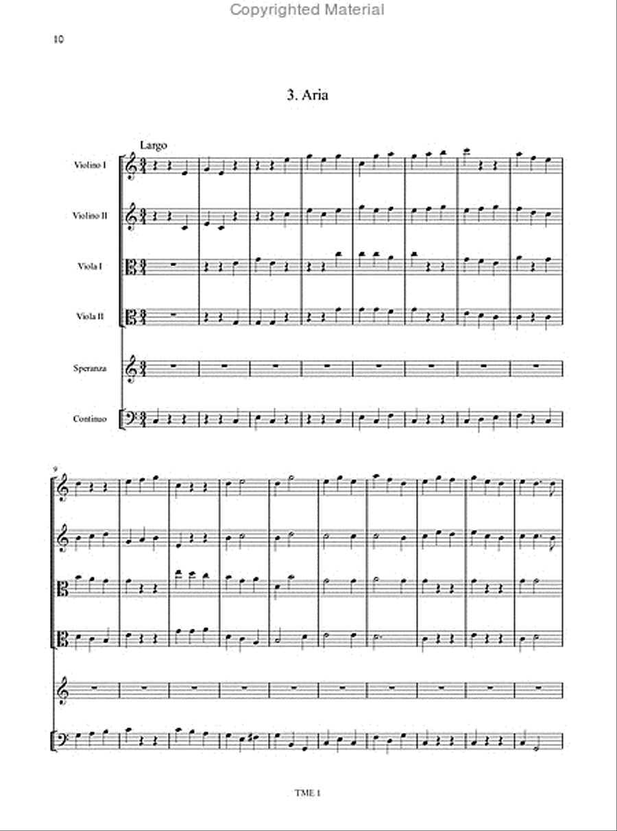 Giona. Oratorio for 5 Voices (SSATB), Strings and Continuo (Modena 1689). Critical Edition SSATB scores gallery preview page 5