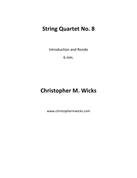 String Quartet No. 8 image number null