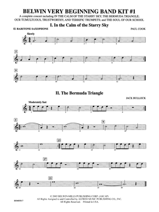 Belwin Very Beginning Band Kit #1: E-flat Baritone Saxophone