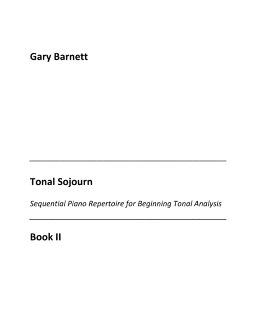 Tonal Sojourn II Tonal Sojourn II Piano Method scores gallery preview page 1