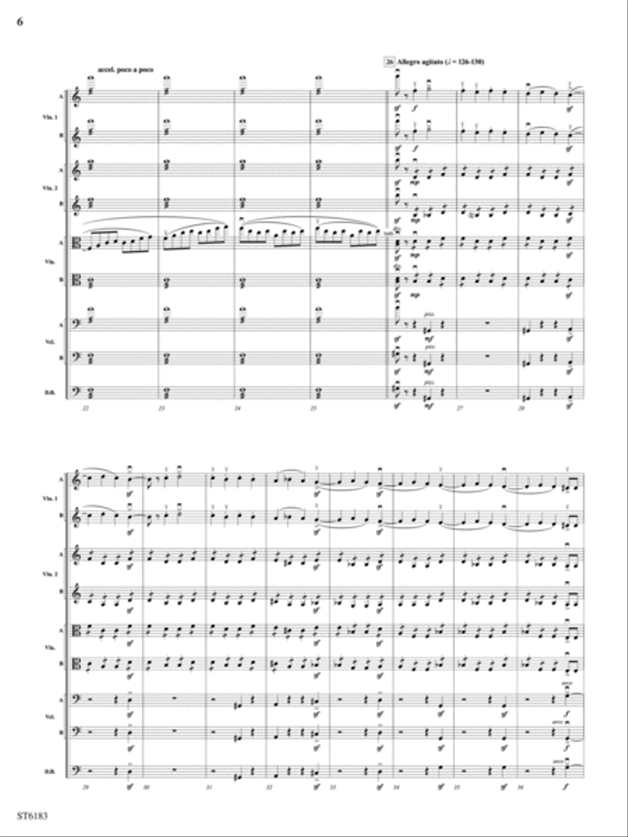 Russian Easter Overture: Score String Orchestra scores gallery preview page 6