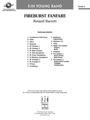 Fireburst Fanfare: Score