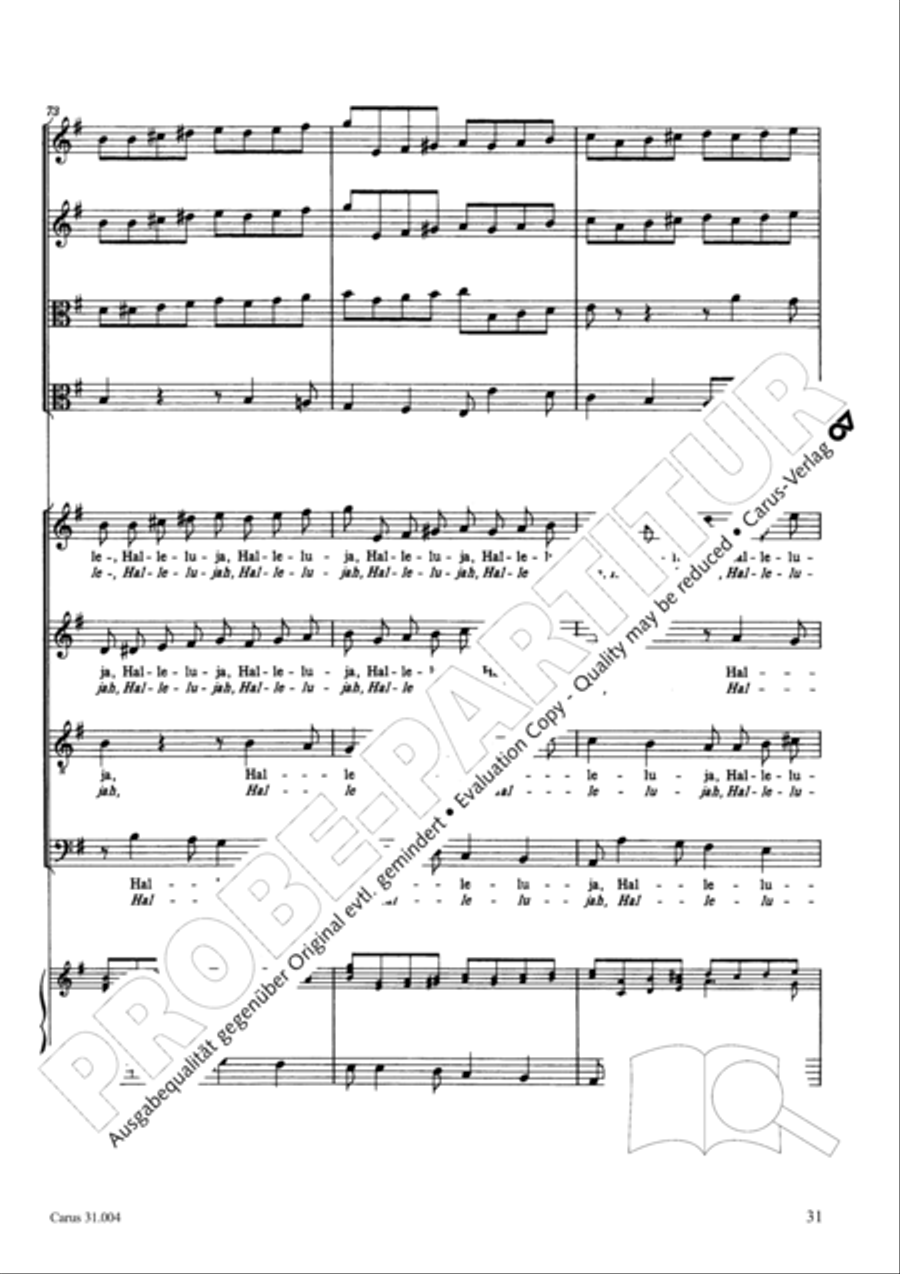 Christ lay in death's cold prison (Christ lag in Todesbanden) 4-Part scores gallery preview page 32