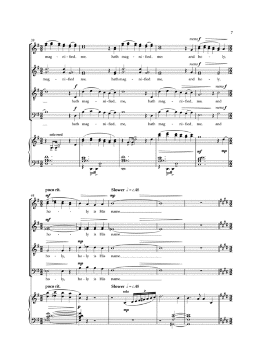 New College Service 4-Part scores gallery preview page 6