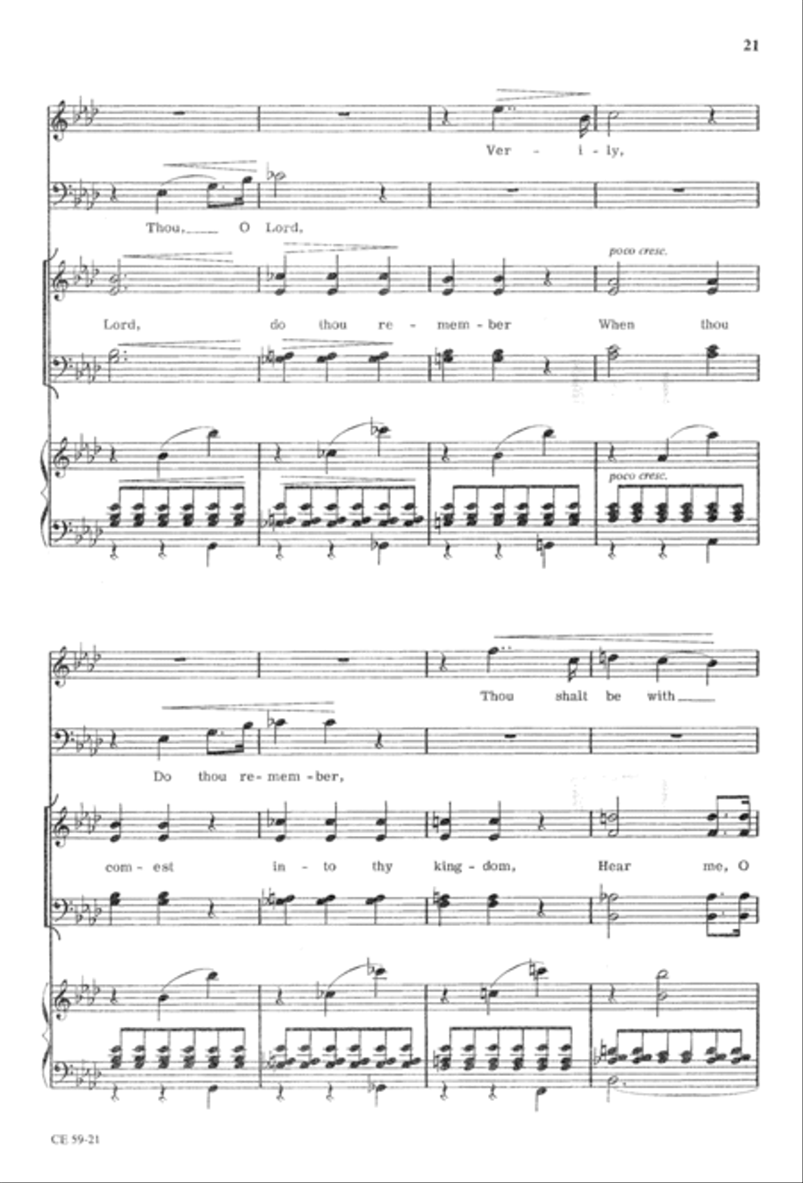 The Seven Last Words of Christ 4-Part scores gallery preview page 23