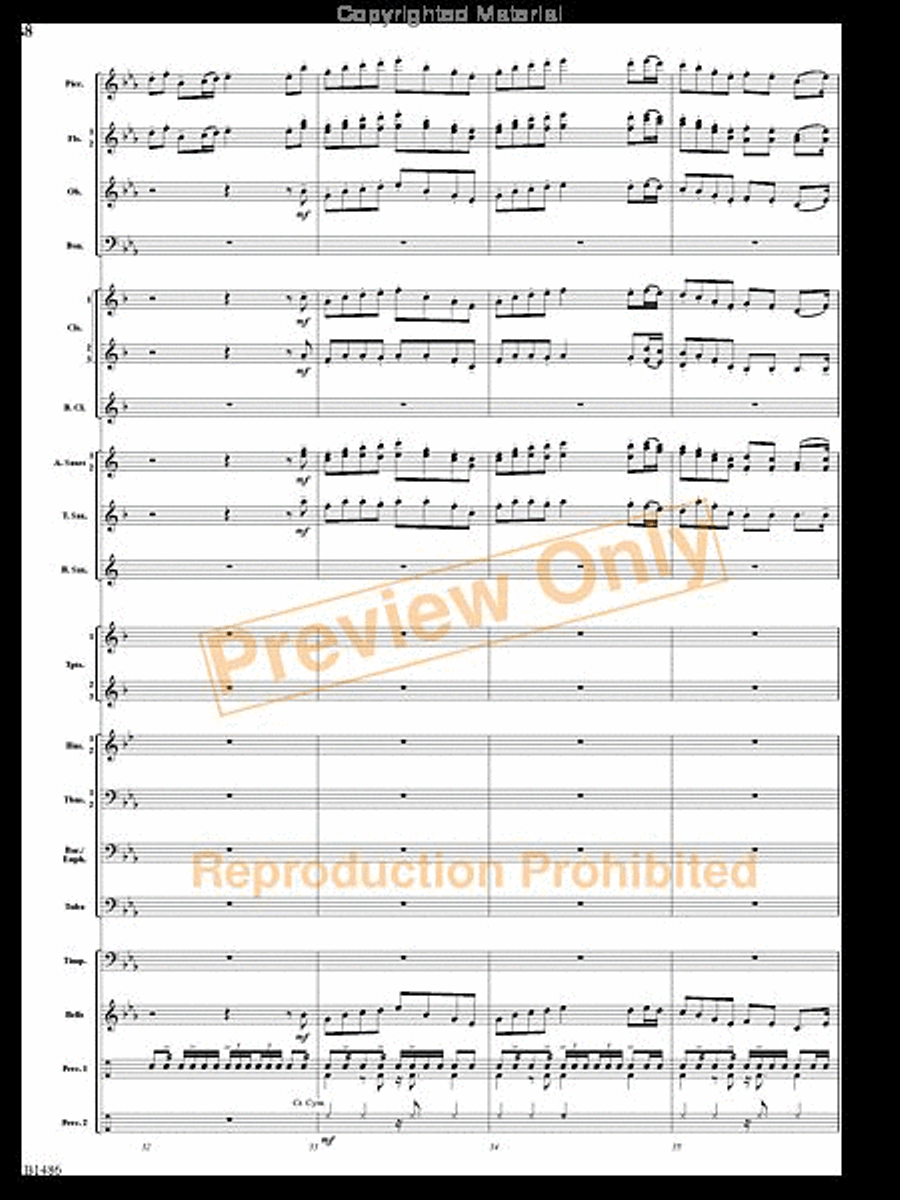 An American Spectacular An American Spectacular Concert Band scores gallery preview page 7