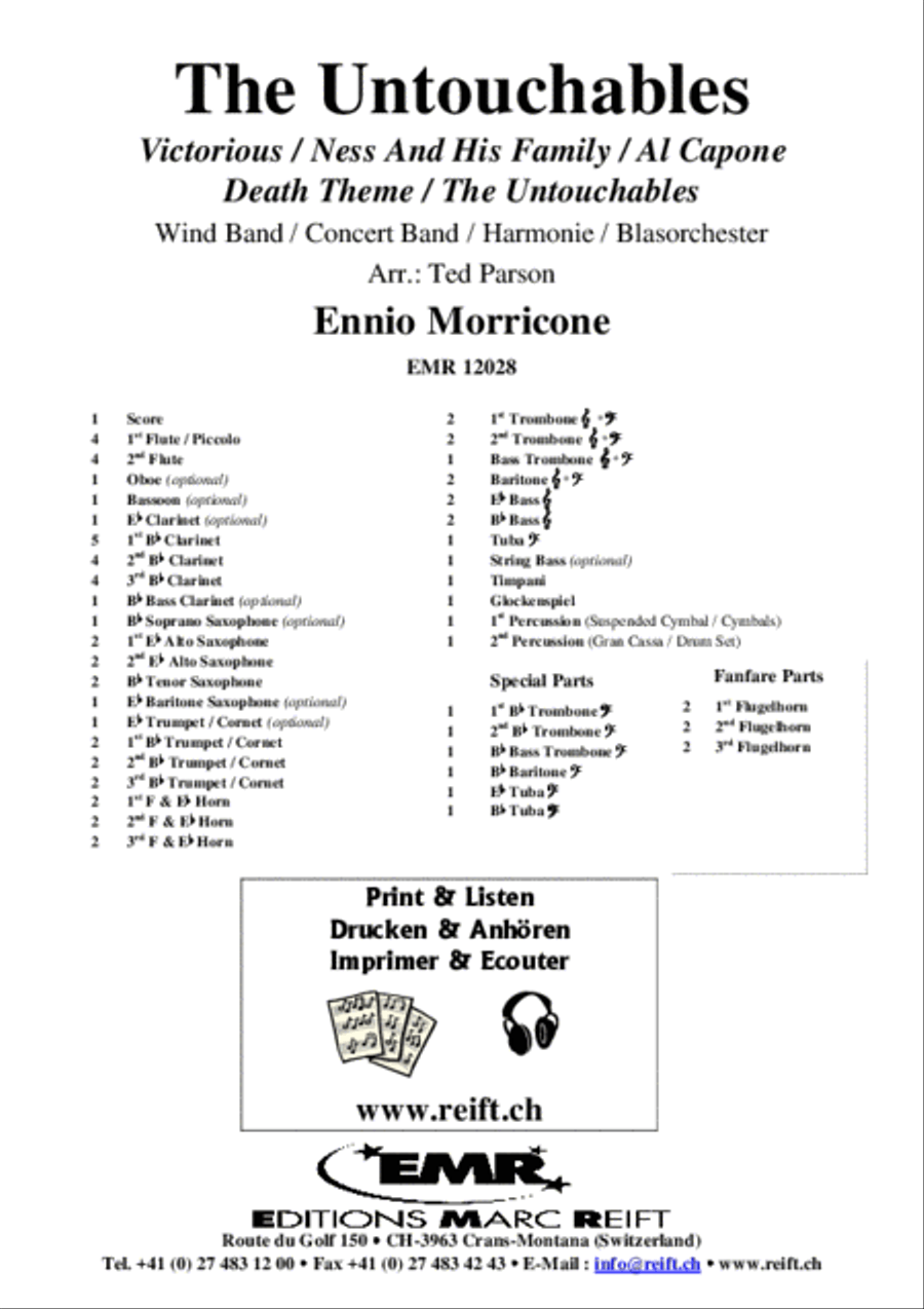 The Untouchables Concert Band scores gallery preview page 2
