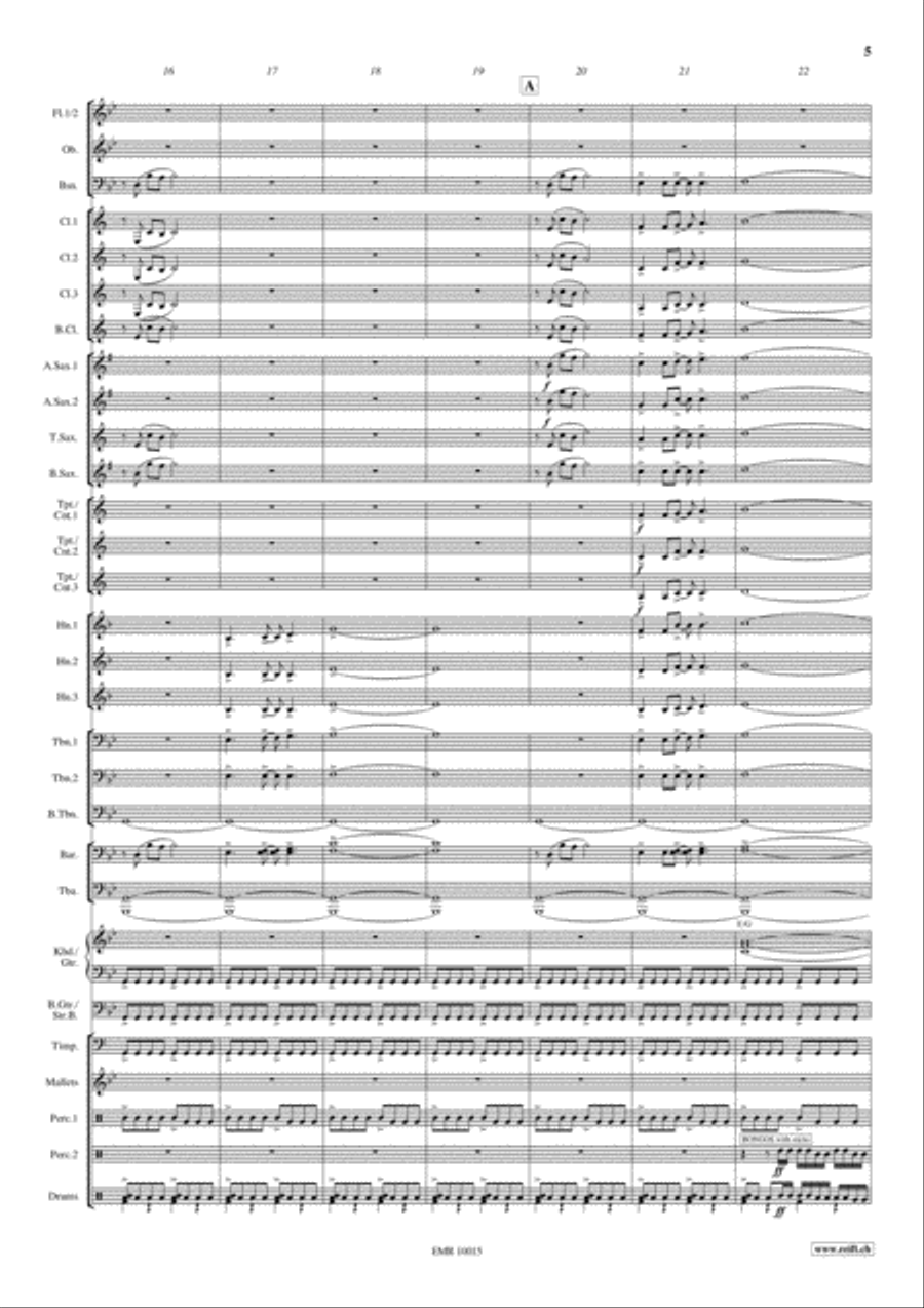 Training Montage Training Montage Concert Band scores gallery preview page 6