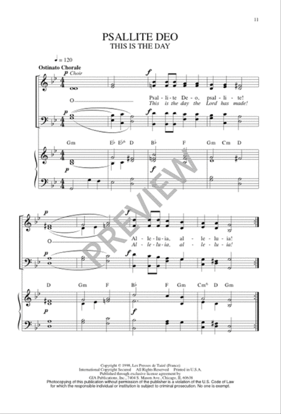 Three Songs for Triduum Three Songs for Triduum 4-Part scores gallery preview page 11