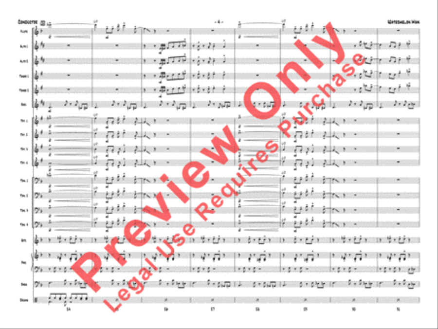 Watermelon Man (score only) Jazz Ensemble scores gallery preview page 7