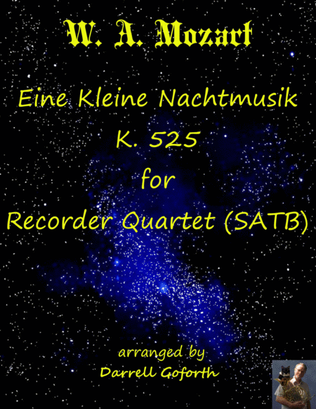 Book cover for Eine Kleine Nachtmusik for Recorder Quartet