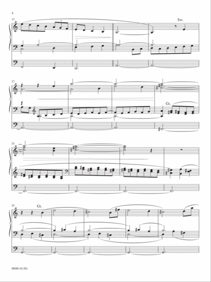 Adagietto Organ scores gallery preview page 4