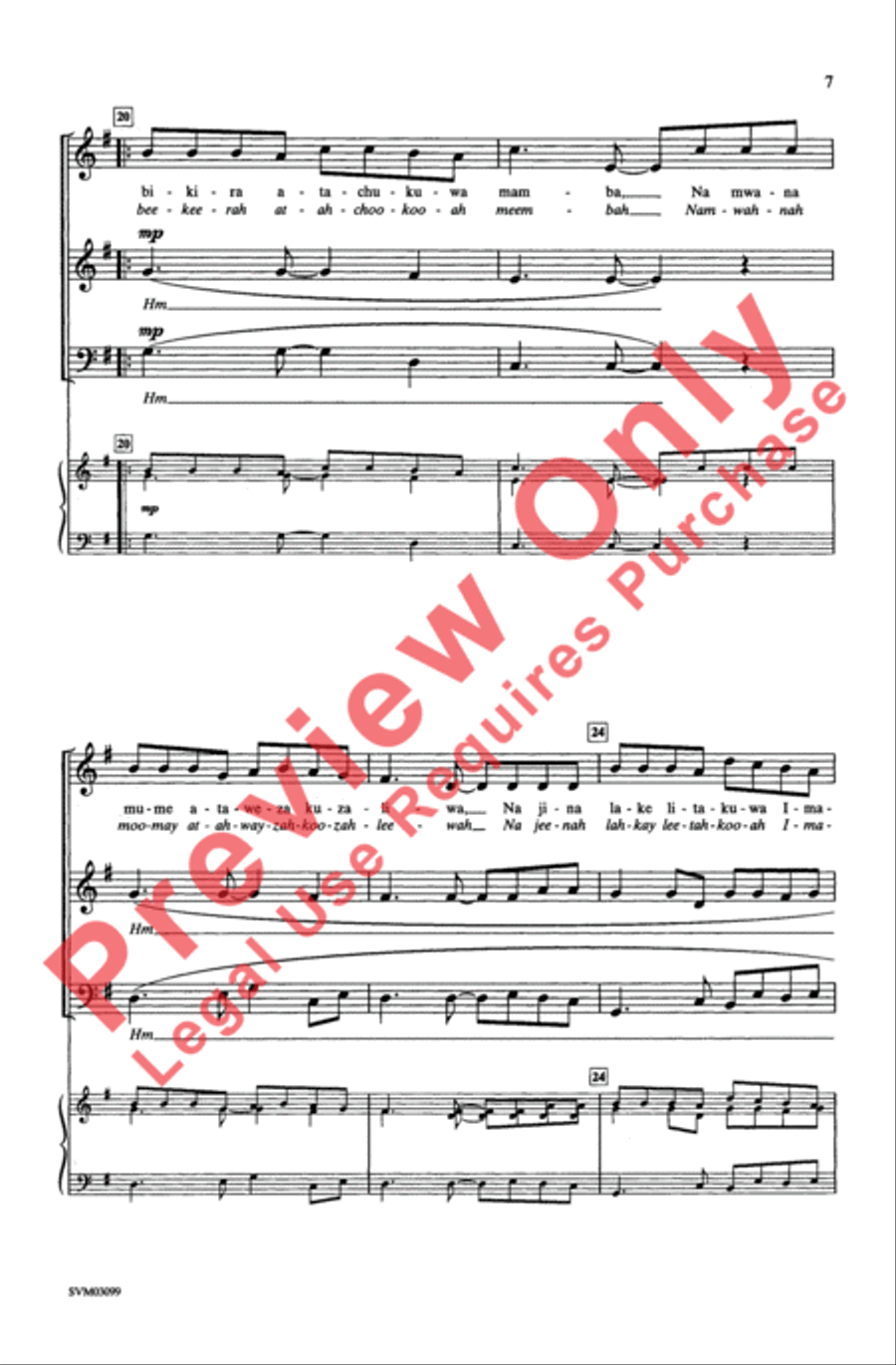 Tazama Bikira 3-Part scores gallery preview page 7