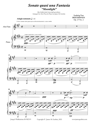 Beethoven: Adagio from the Moonlight Sonata for Alto Flute & Piano