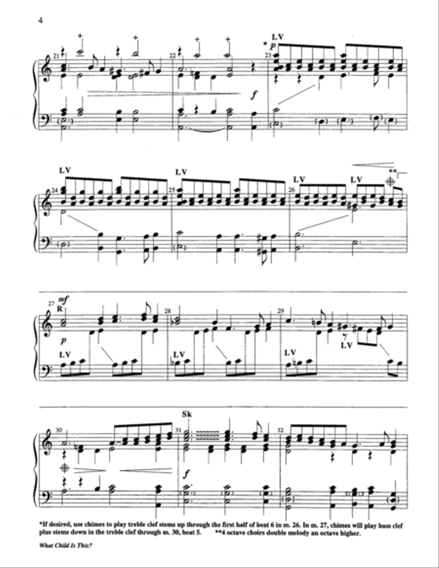 What Child is This? 4-Octaves scores gallery preview page 4