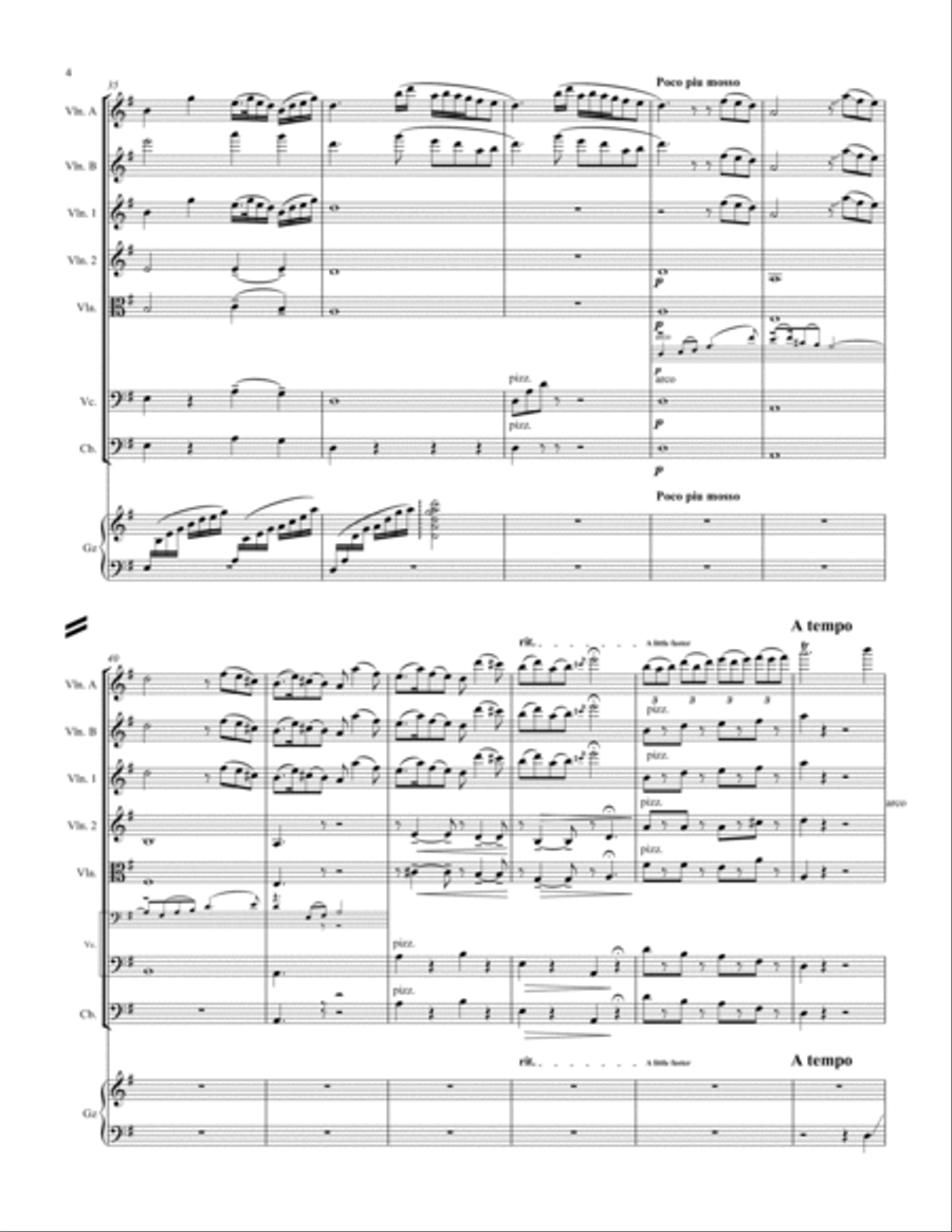 Butterfly Lovers Concerto String Orchestra scores gallery preview page 4