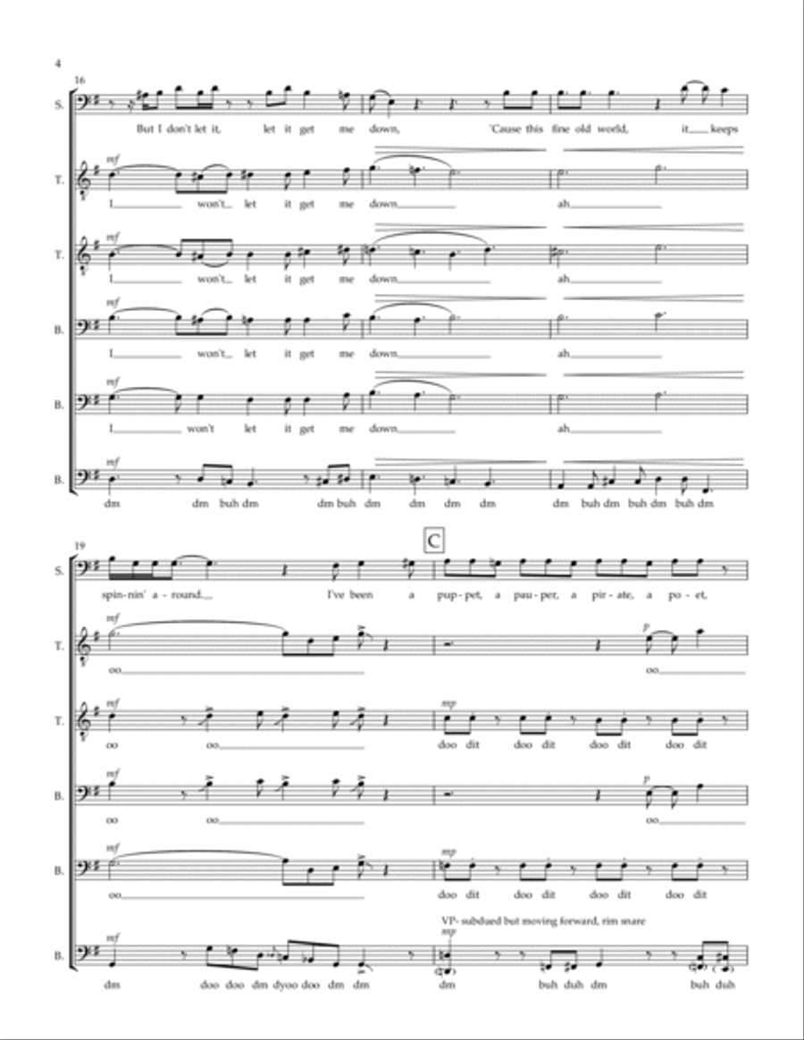 That's Life TTBB scores gallery preview page 4