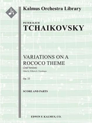 Book cover for Variations on a Rococo Theme, Op. 33 (2nd version)