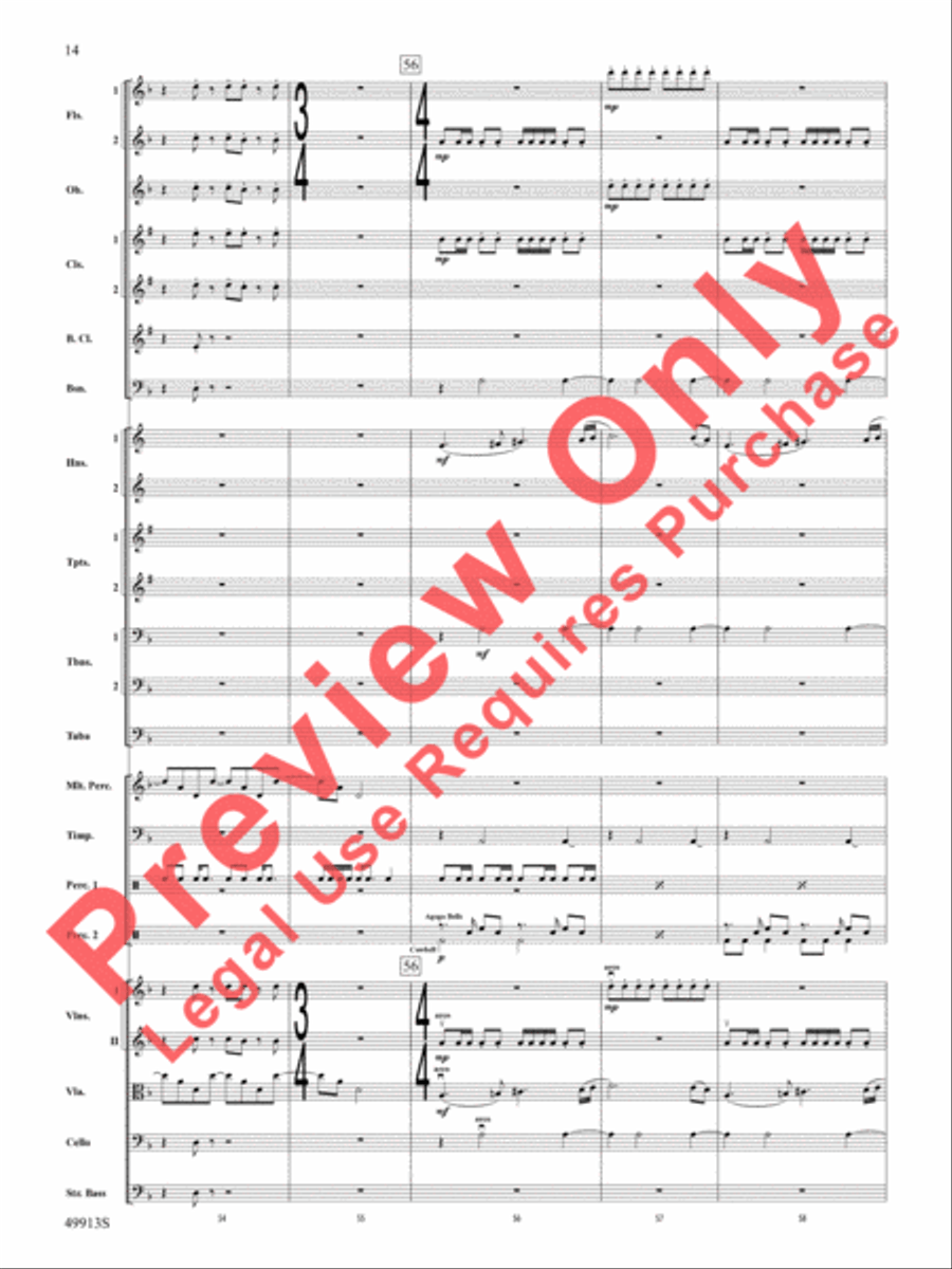 Fantastic Beasts -- The Secrets of Dumbledore Full Orchestra scores gallery preview page 15