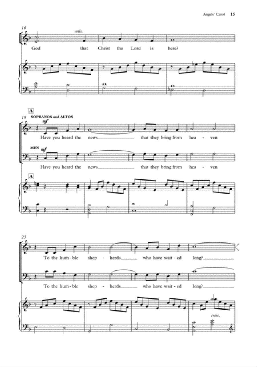John Rutter Carols for SA and Men SA scores gallery preview page 3