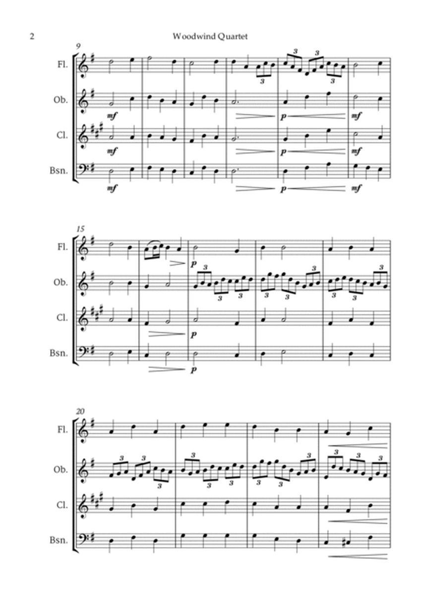 Bach Jesu, joy of man's desiring for Woodwind Quartet image number null