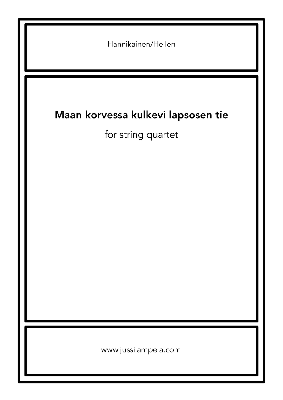 Maan korvessa kulkevi lapsosen tie String Quartet scores gallery preview page 1