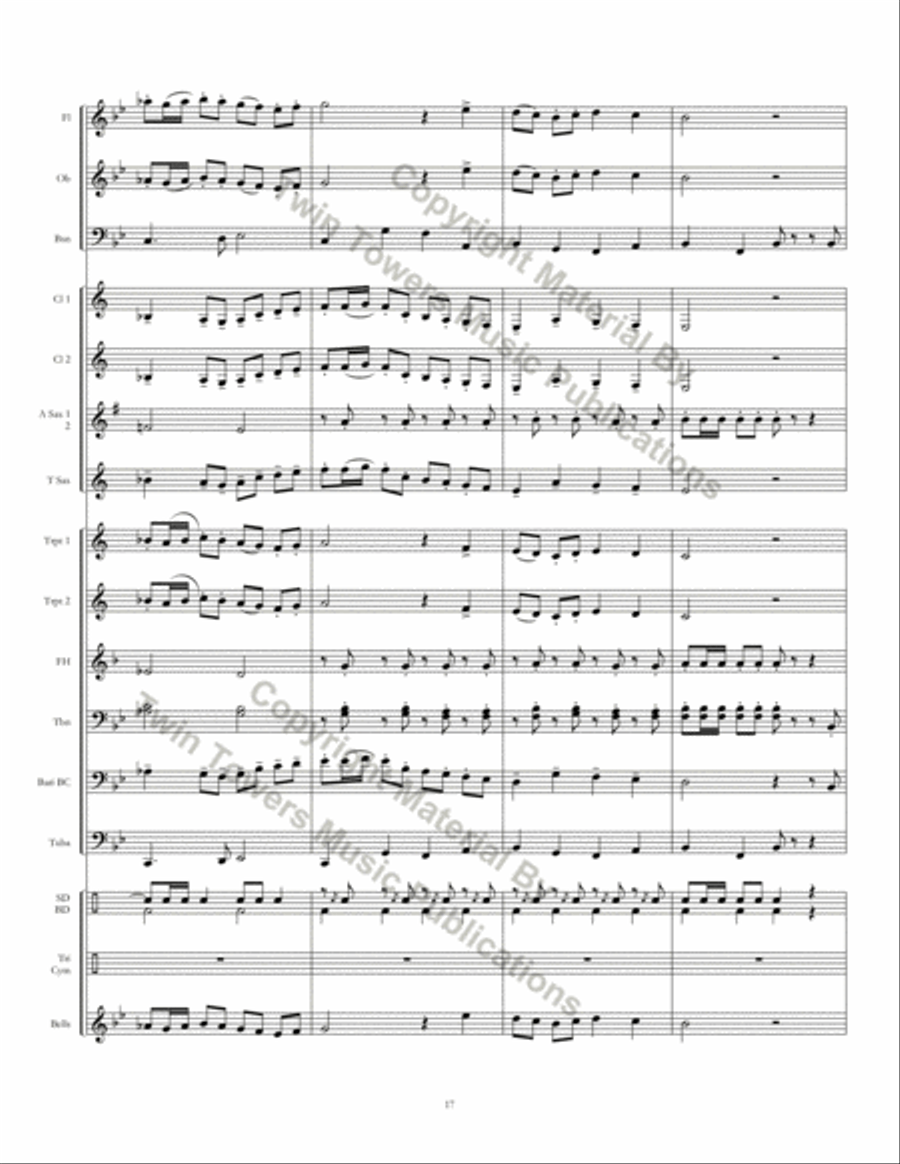 Twin Cities March Concert Band scores gallery preview page 18