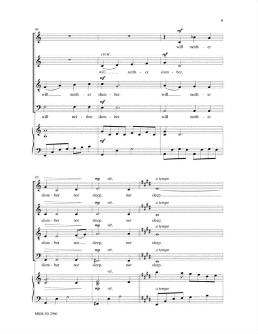 I Lift My Eyes I Lift My Eyes 4-Part scores gallery preview page 5