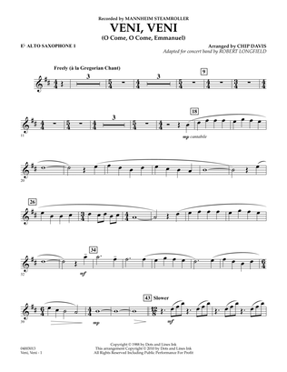 Veni, Veni (O Come, O Come Emmanuel) - Eb Alto Saxophone 1