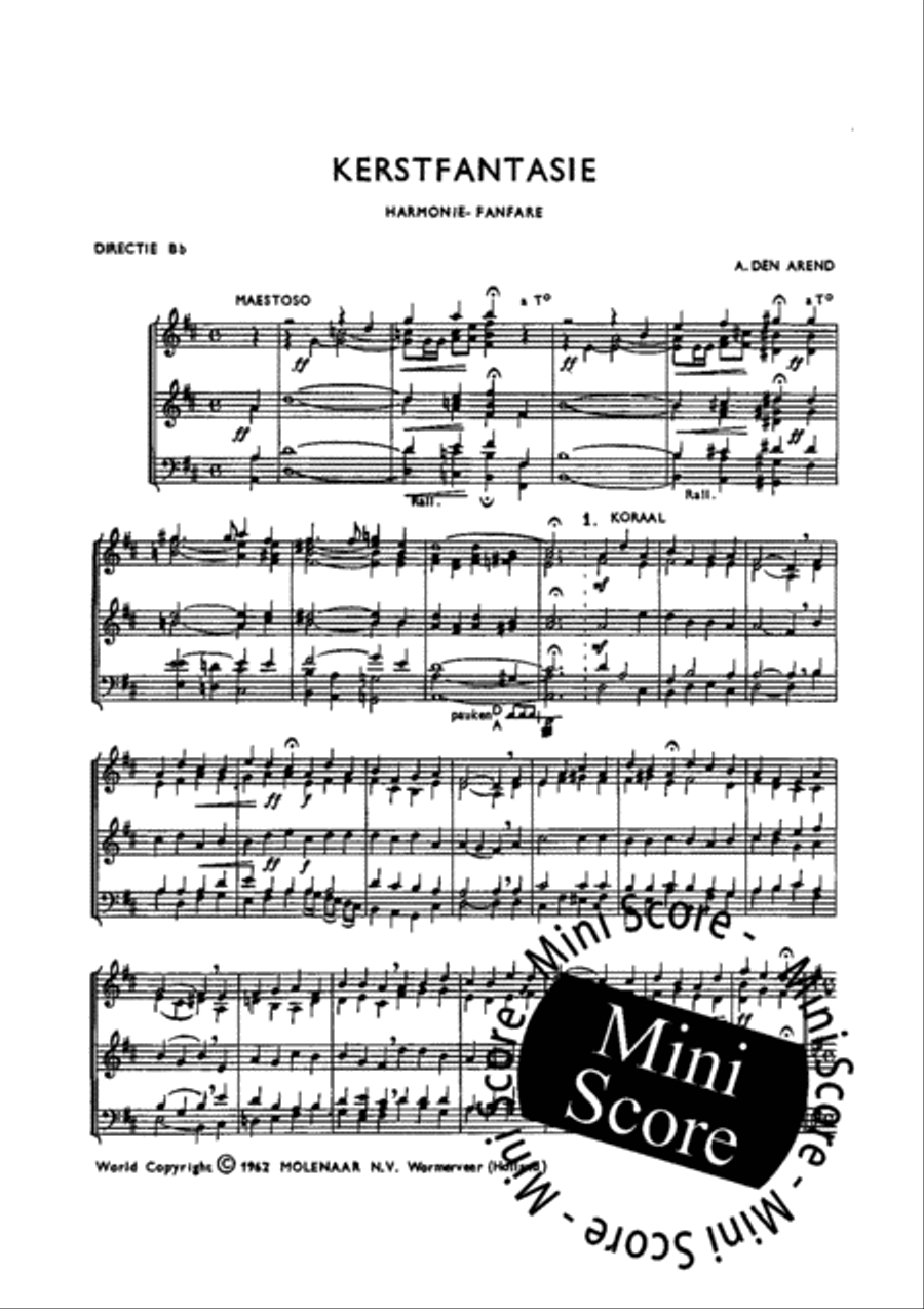 Kerstfantasie Fanfare Band scores gallery preview page 7
