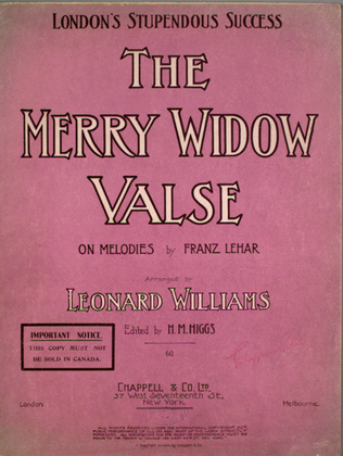 The Merry Widow Valse