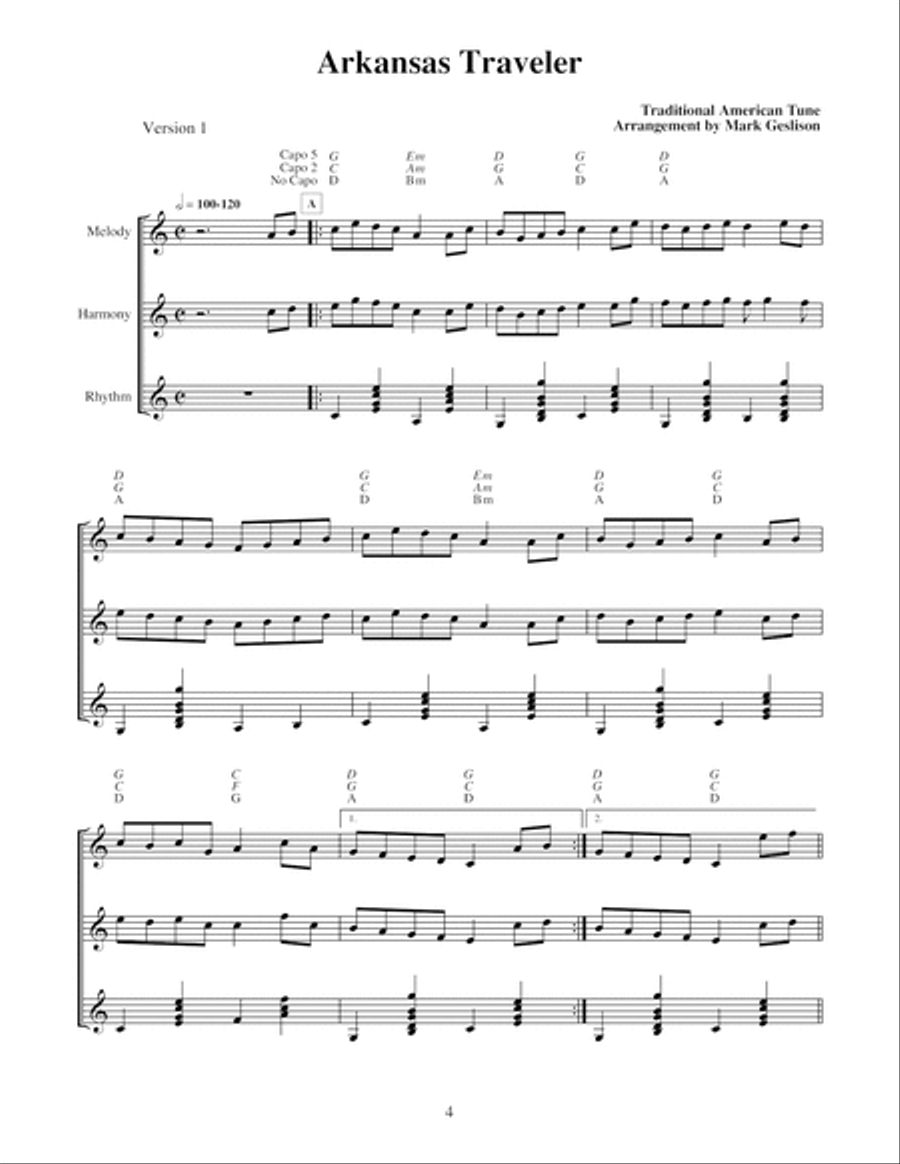 Flatpicking Guitar Trios Flatpicking Guitar Trios Guitar Ensemble scores gallery preview page 5