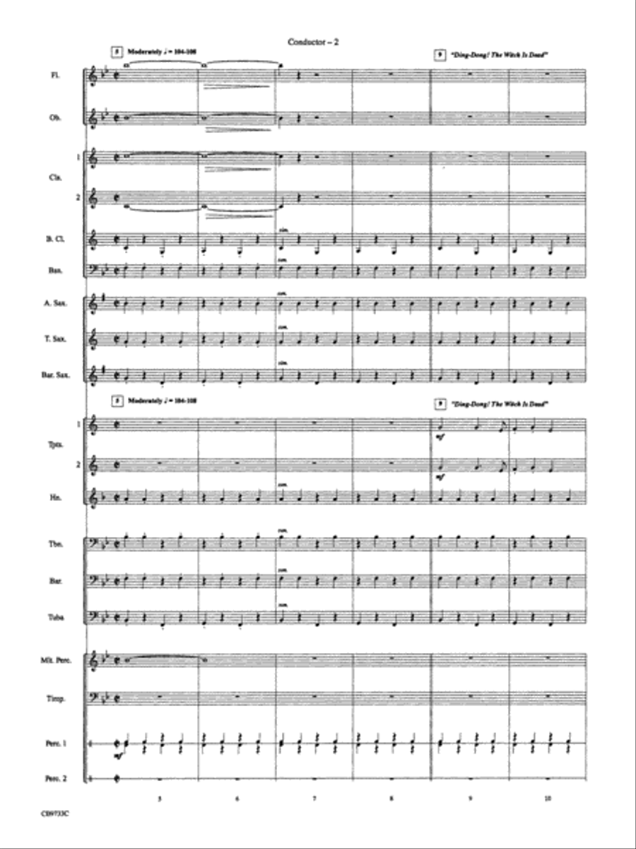 The Wizard of Oz, Highlights from: Score Concert Band scores gallery preview page 4