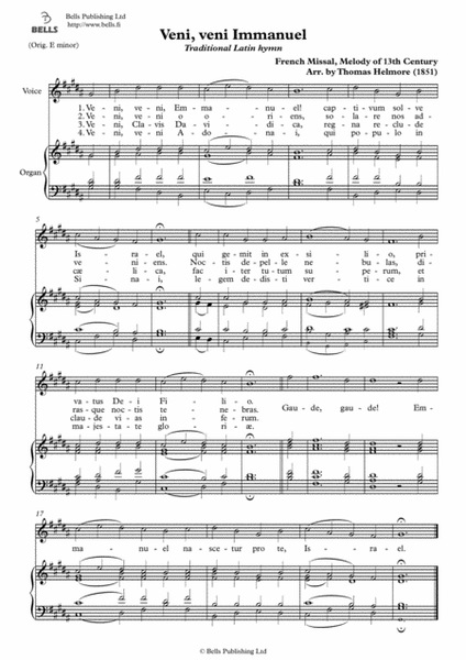 Veni, veni, Emmanuel (Solo song) (G-sharp minor)
