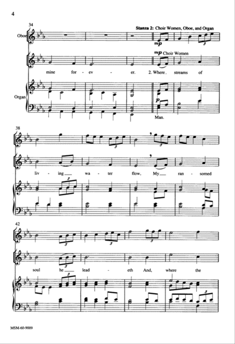 The King of Love My Shepherd Is 4-Part scores gallery preview page 4